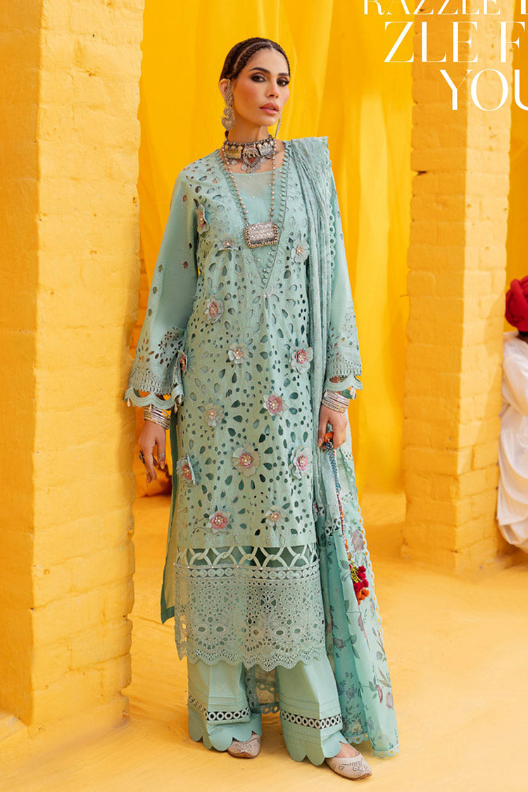 Picture of Nureh - NDS 102 Mela Festive Eid Embroidered Lawn Collection - Available at Raja Sahib