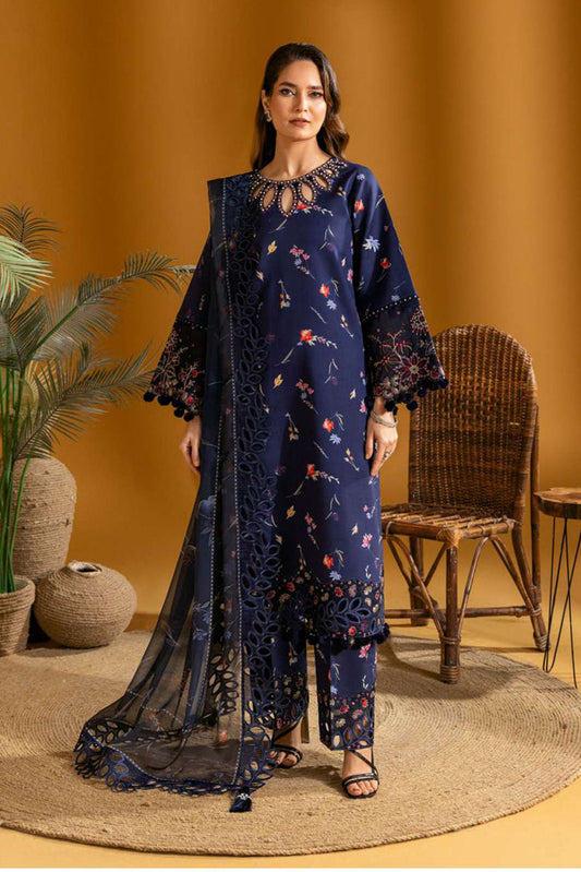 Picture of Alizeh - 05 Iris Maahi Embroidered Printed Lawn Collection - Available at Raja Sahib