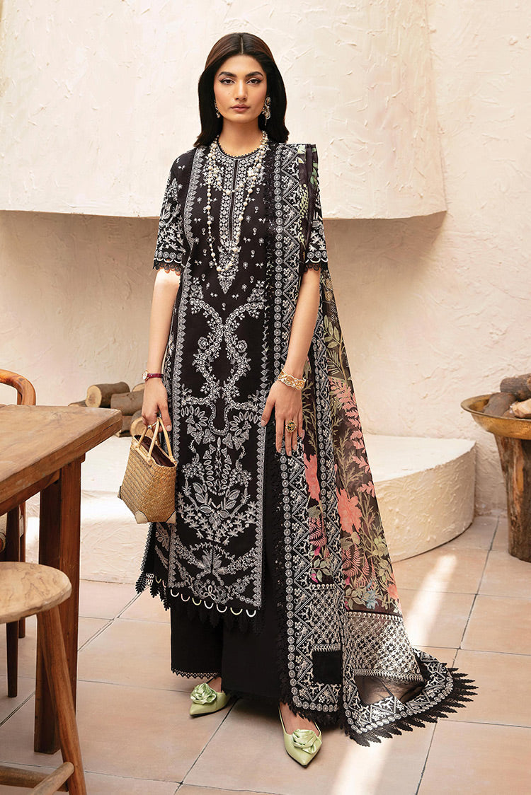 Picture of Afrozeh - AL 24 LUX V1 01 MILA Cascade Luxury Lawn Collection - Available at Raja Sahib