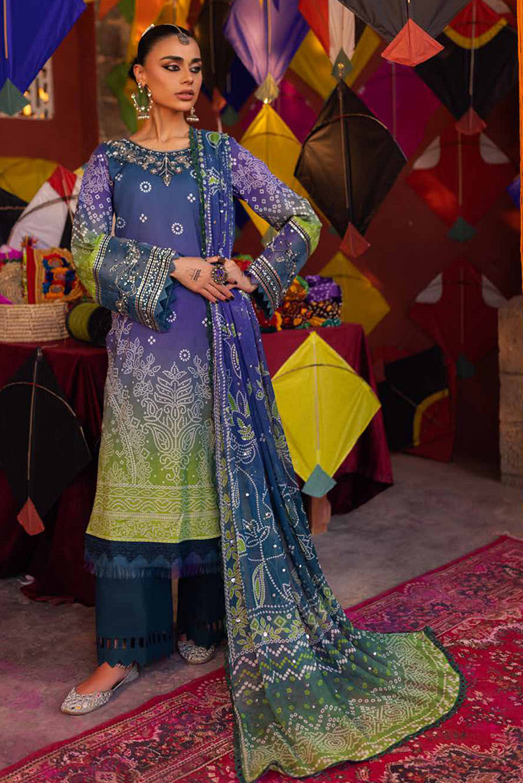 Picture of Nureh - NS 133 Bazar Embroidered Embellished Lawn Collection Vol 2 - Available at Raja Sahib