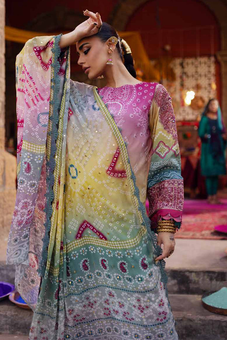 Picture of Nureh - NS 134 Bazar Embroidered Embellished Lawn Collection Vol 2 - Available at Raja Sahib