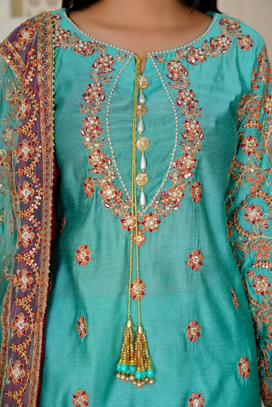 Picture of Ayat - Laila Luxury Pret Collection - Amber - Available at Raja Sahib