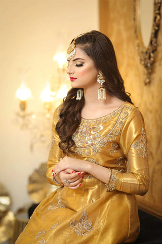 Maryam Malik Wedding Wear - Amber (Gold Color Only Pishwaas)