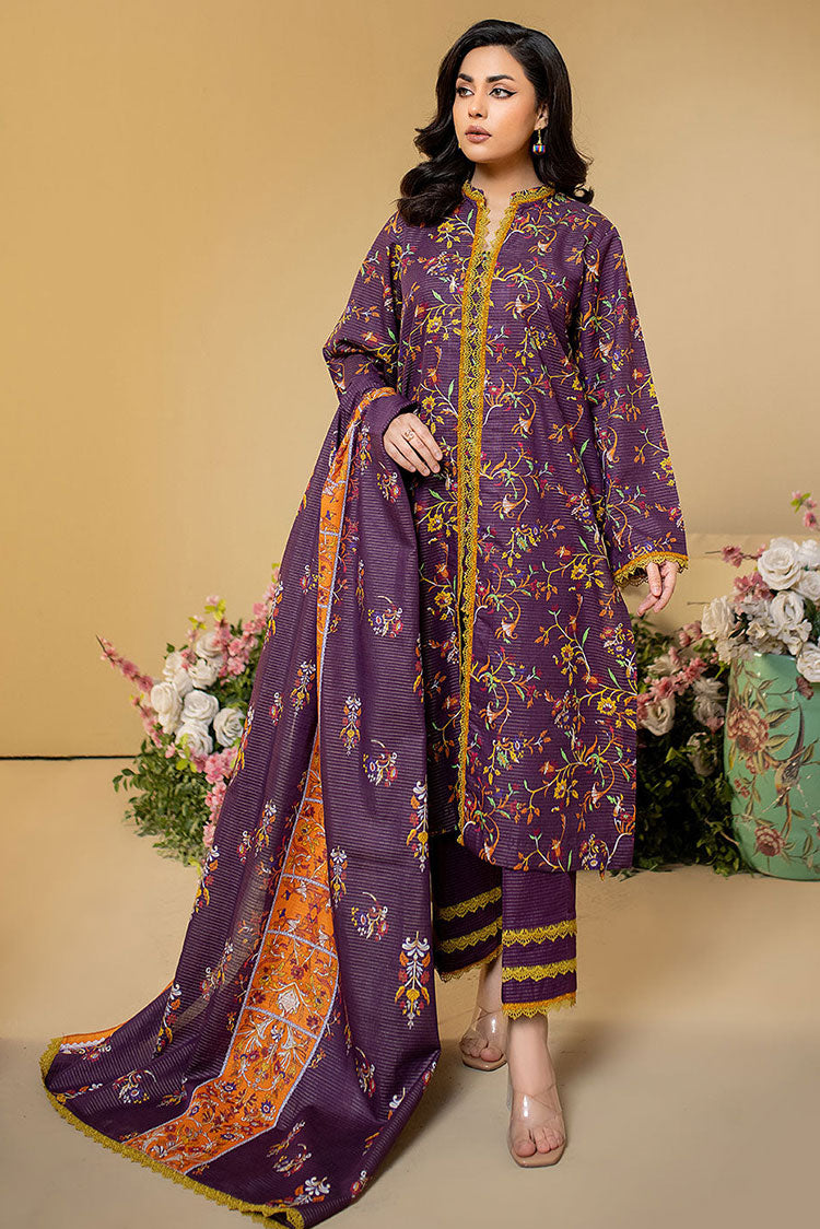 Picture of Safwa - Amora 3 Piece Masuri Khaddar Collection - ASK-10 - Available at Raja Sahib