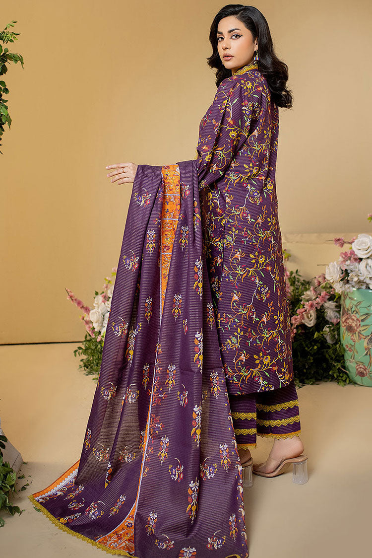 Picture of Safwa - Amora 3 Piece Masuri Khaddar Collection - ASK-10 - Available at Raja Sahib