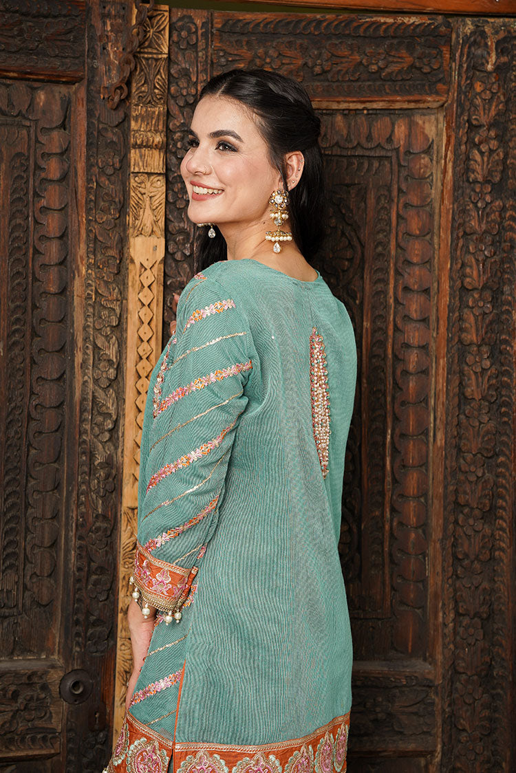 Picture of Ayat - Dhanak Luxury Pret Collection - Asmani - Available at Raja Sahib