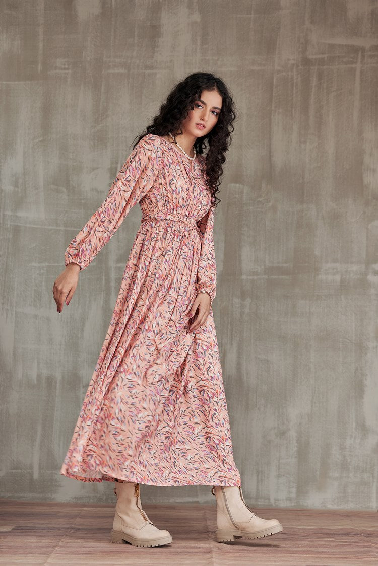 Picture of Ellena - Western Georgette Dress - Available at Raja Sahib