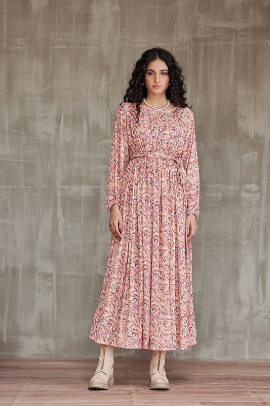 Picture of Ellena - Western Georgette Dress - Available at Raja Sahib