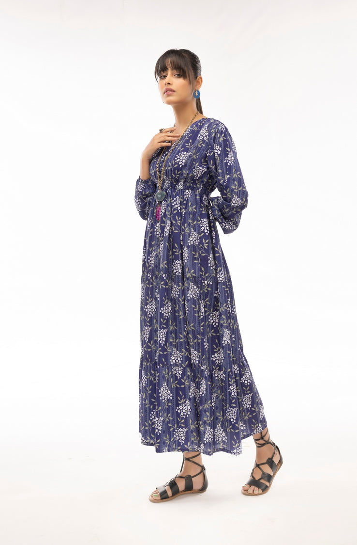 Picture of Ellena - Western Georgette Dress - Available at Raja Sahib