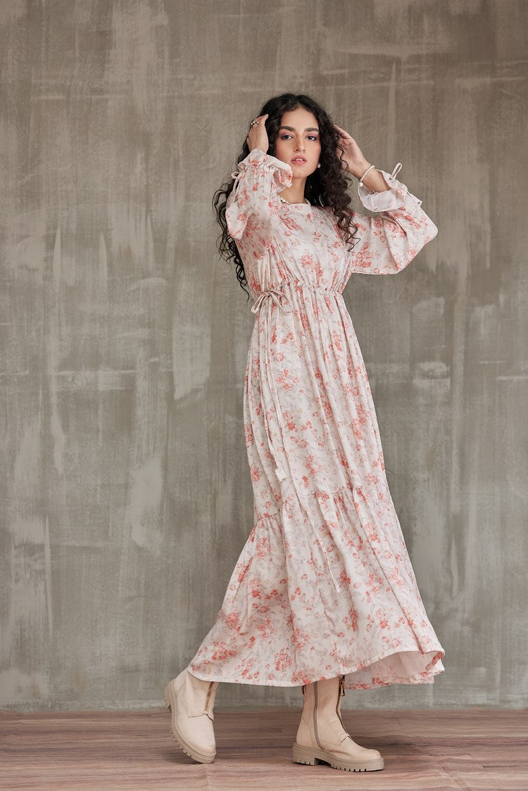 Picture of Ellena - Western Georgette Dress - Available at Raja Sahib