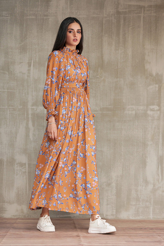 Picture of Ellena - Western Georgette Dress - Available at Raja Sahib