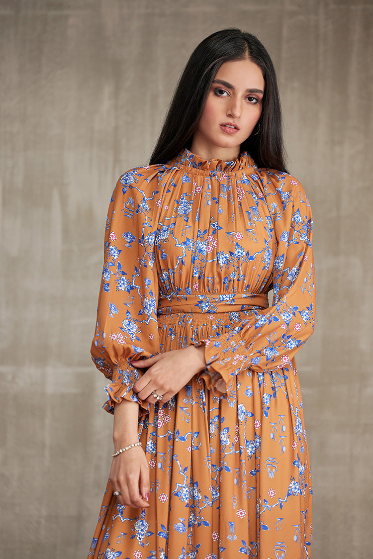 Picture of Ellena - Western Georgette Dress - Available at Raja Sahib