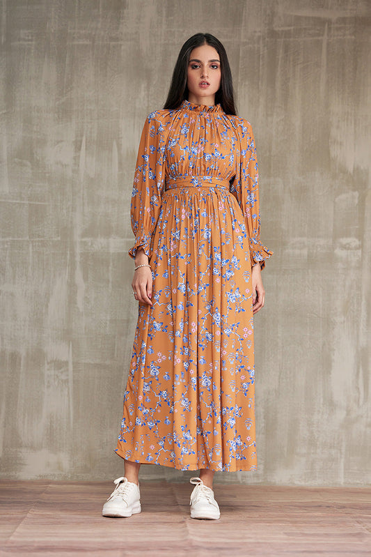 Picture of Ellena - Western Georgette Dress - Available at Raja Sahib