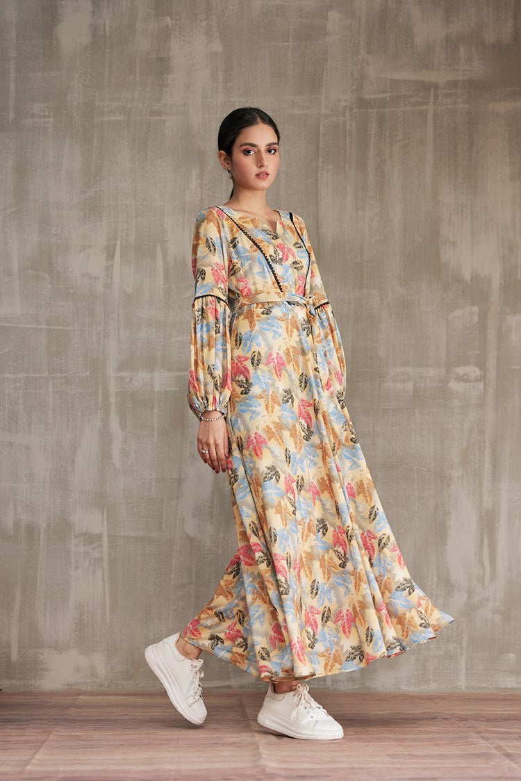 Picture of Ellena - Western Georgette Dress - Available at Raja Sahib