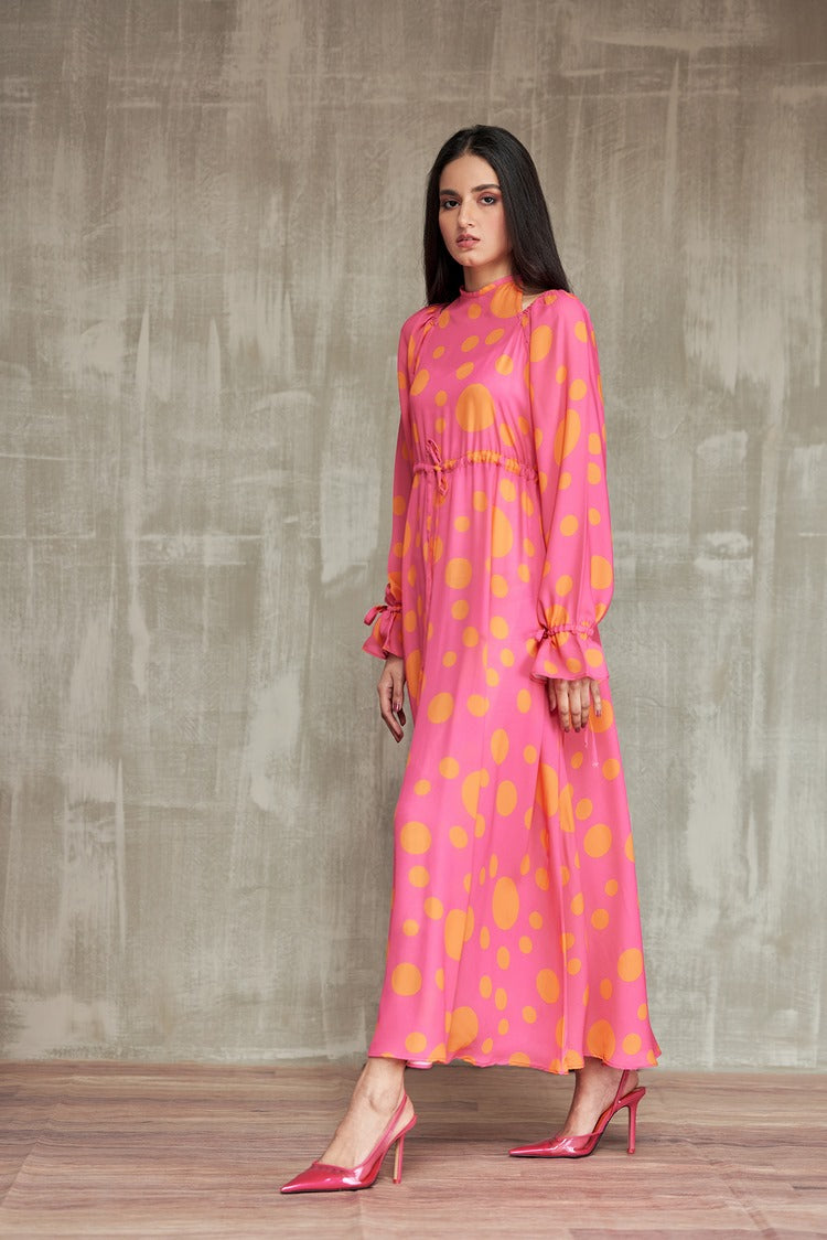 Picture of Ellena - Western Georgette Dress - Available at Raja Sahib