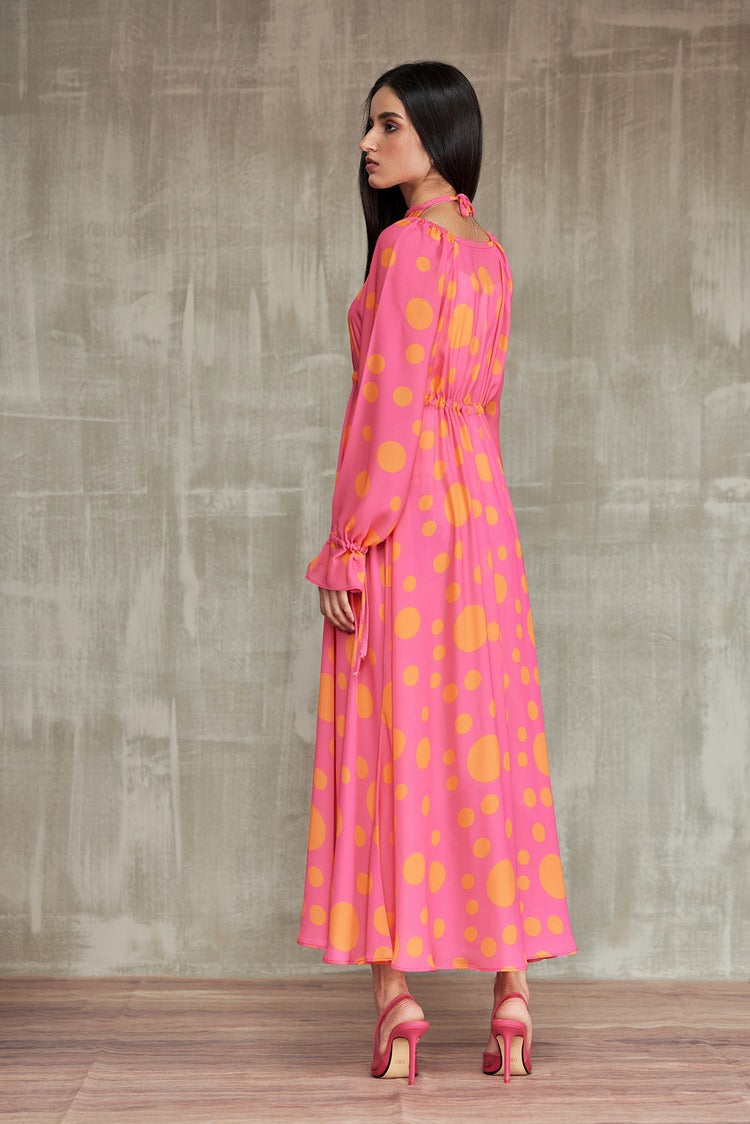 Picture of Ellena - Western Georgette Dress - Available at Raja Sahib