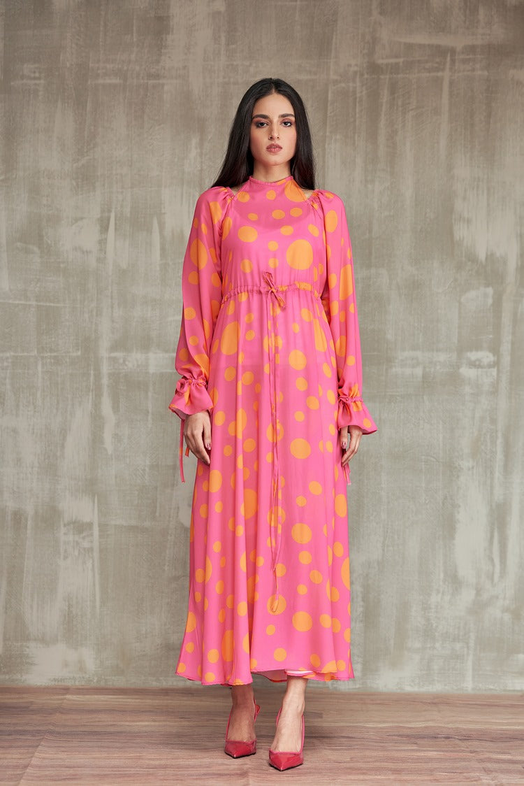 Picture of Ellena - Western Georgette Dress - Available at Raja Sahib