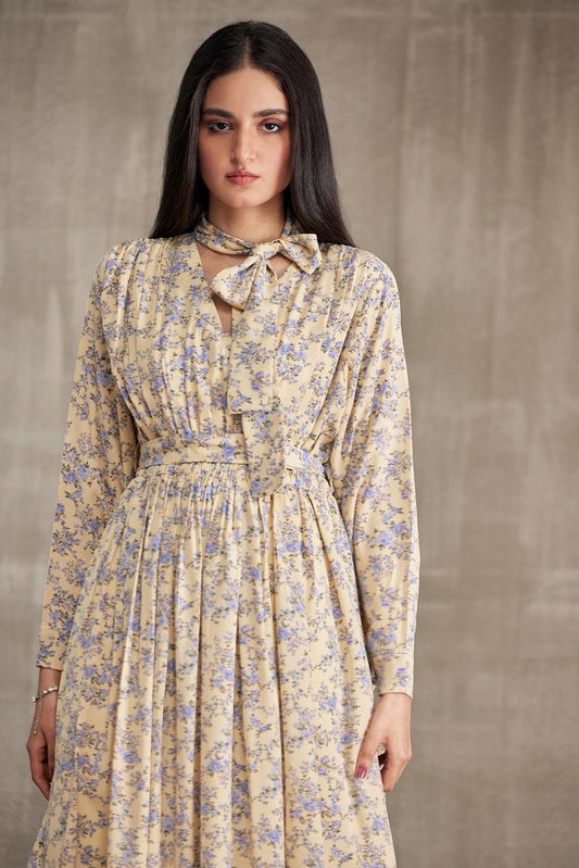 Picture of Ellena - Western Georgette Dress - Available at Raja Sahib