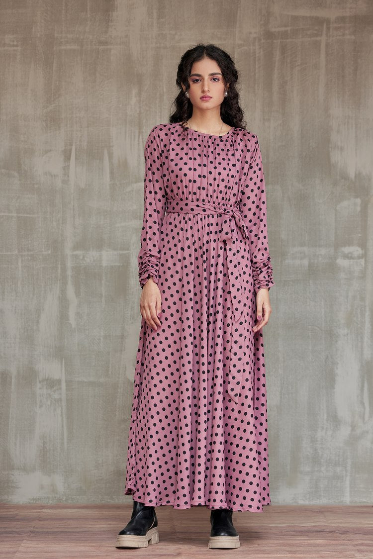 Picture of Ellena - Western Georgette Dress - Available at Raja Sahib