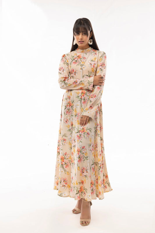 Picture of Ellena - Western Georgette Dress - Available at Raja Sahib