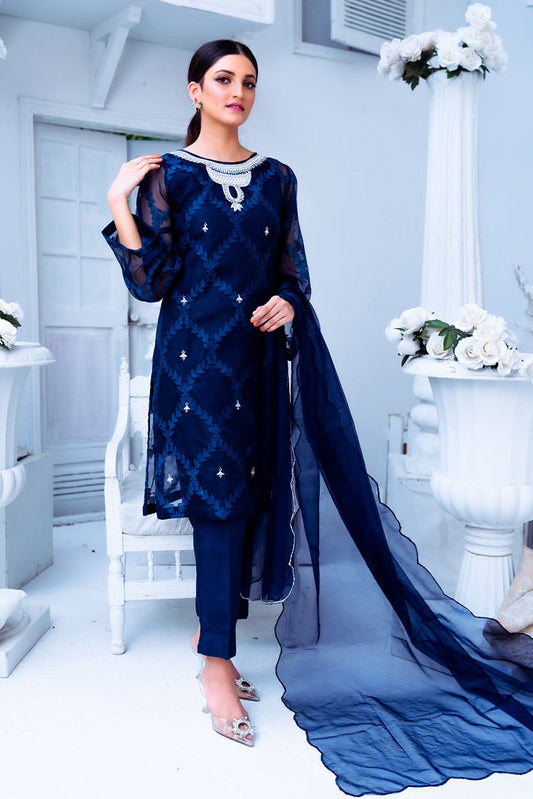 Picture of PSK Couture - Humsafar Exclusive Collection - Blue Majesty - Available at Raja Sahib