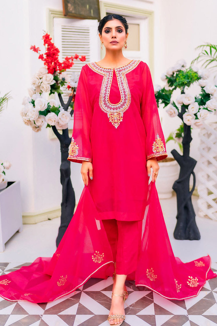 Picture of PSK Couture - Qaus e Qaza Festive Allure Collection - Blissful Rose - Available at Raja Sahib