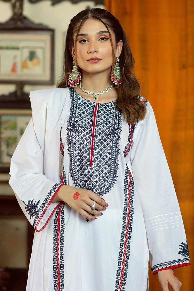 Picture of Shanyera - C3 - Afaq Embroidered Lawn 3-PC Suit - Available at Raja Sahib