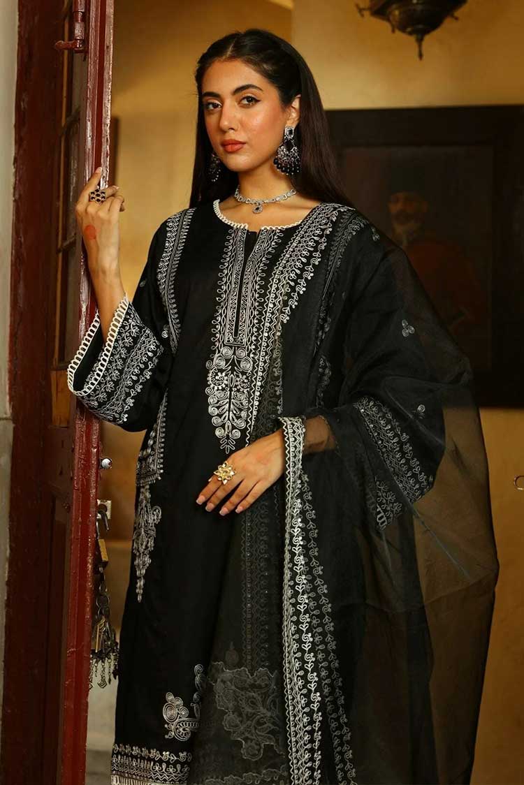 Picture of Shanyera - C6 - Mohaar Embroidered Lawn 3-PC Suit - Available at Raja Sahib