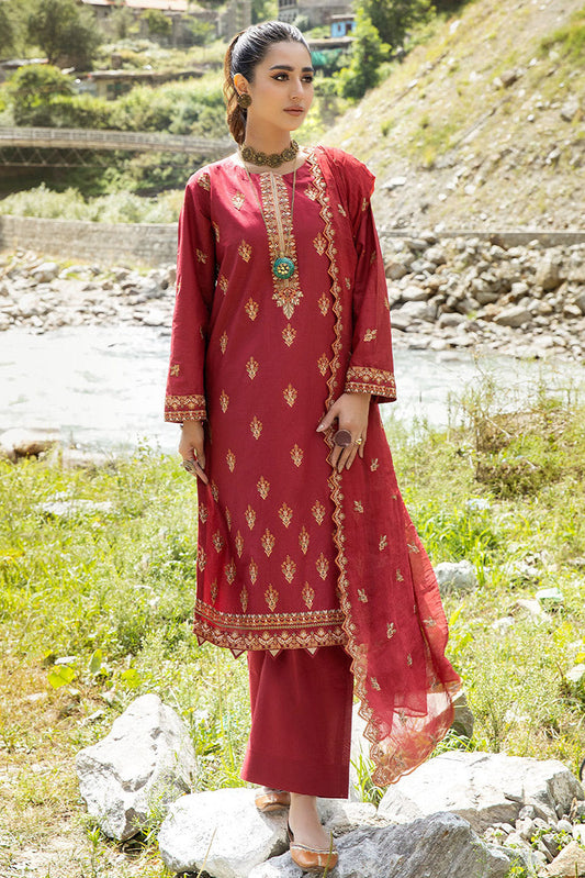 Picture of Safwa - Clara Premium Embroidered Cotton Lawn Collection - CAA-07 - Available at Raja Sahib