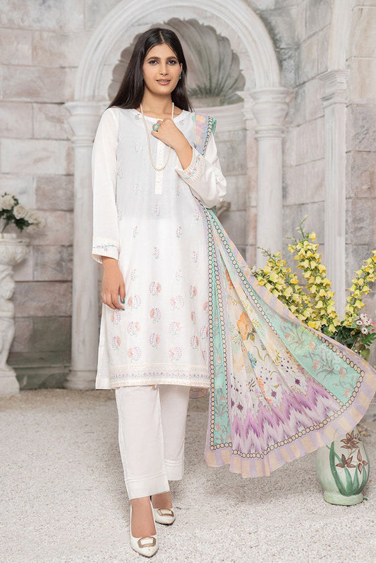 Picture of Safwa - CCS 01 Crystal Cambric 3 Piece Embroidered Collection Vol 01 - Available at Raja Sahib