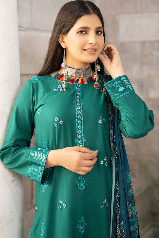 Picture of Safwa - CCS 05 Crystal Cambric 3 Piece Embroidered Collection Vol 01 - Available at Raja Sahib