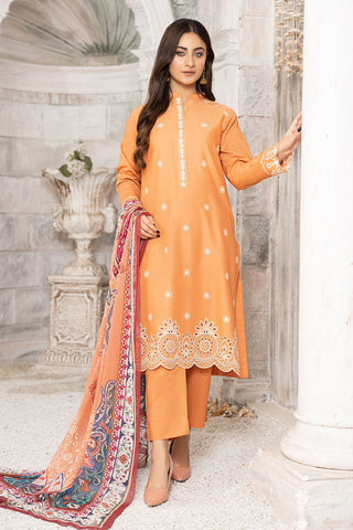 Picture of Safwa - CCS 08 Crystal Cambric 3 Piece Embroidered Collection Vol 01 - Available at Raja Sahib