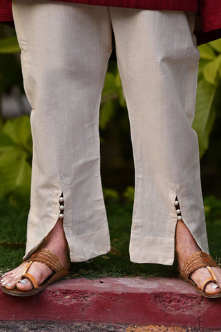 Cotton Embellished Trouser