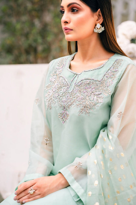 Picture of PSK Couture - Bahar Exclusive Collection - Cherry Lime - Available at Raja Sahib