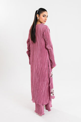 Claire Pleated Silk Collection - Rosy