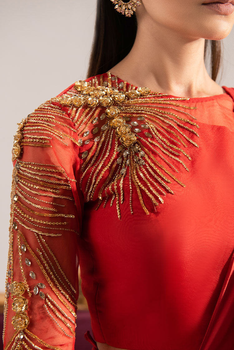 Picture of Maria Osama Khan - Tiffany Pret Collection Vol 1 - Carnelian - Available at Raja Sahib