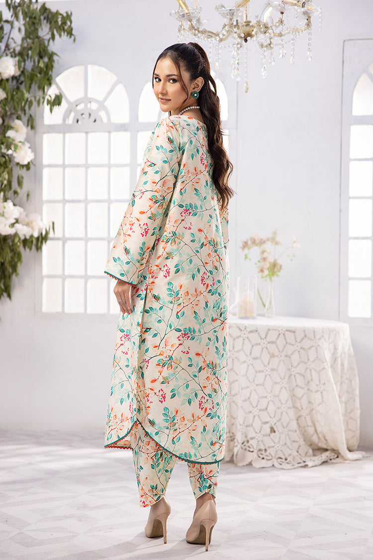 Picture of 2-PC Unstitched Digital Printed Lawn Suit - Available at Raja Sahib