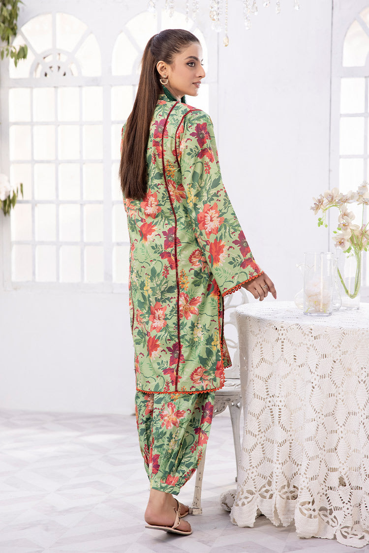 Picture of 2-PC Unstitched Digital Printed Lawn Suit - Available at Raja Sahib