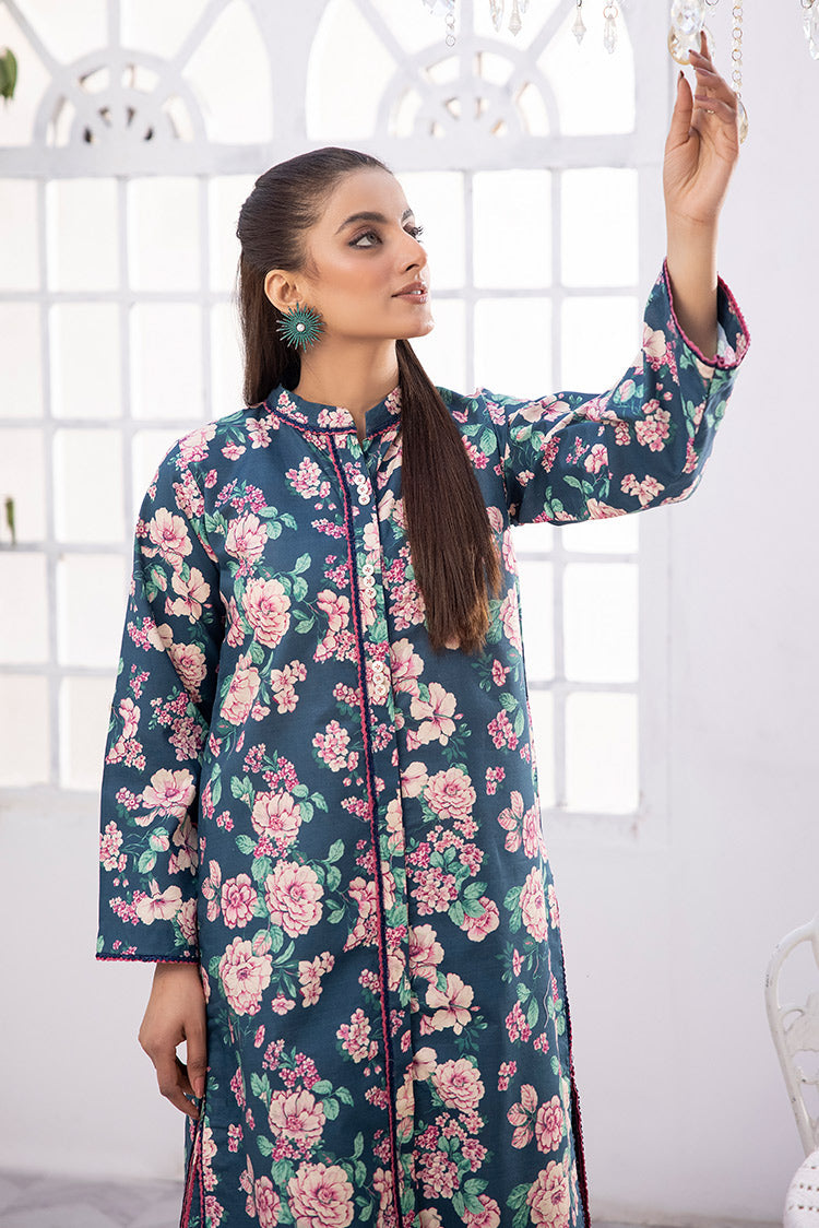 Picture of 2-PC Unstitched Digital Printed Lawn Suit - Available at Raja Sahib