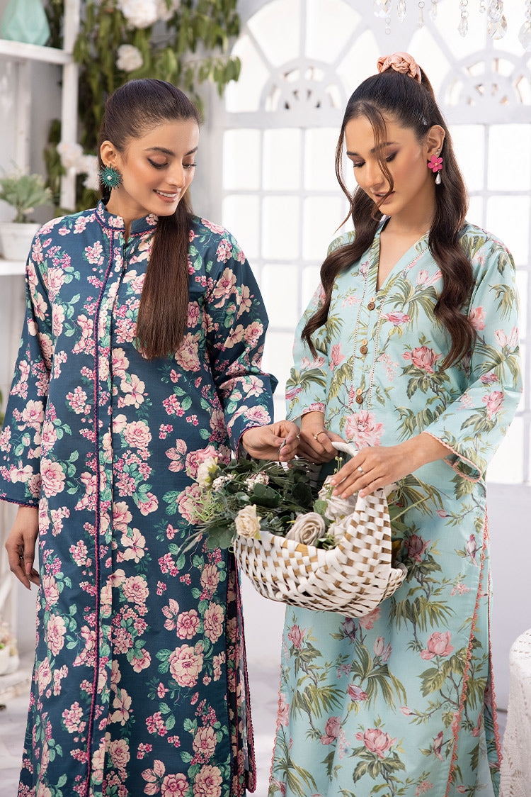 Picture of 2-PC Unstitched Digital Printed Lawn Suit - Available at Raja Sahib