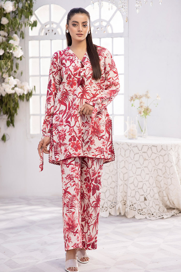 Picture of 2-PC Unstitched Digital Printed Lawn Suit - Available at Raja Sahib