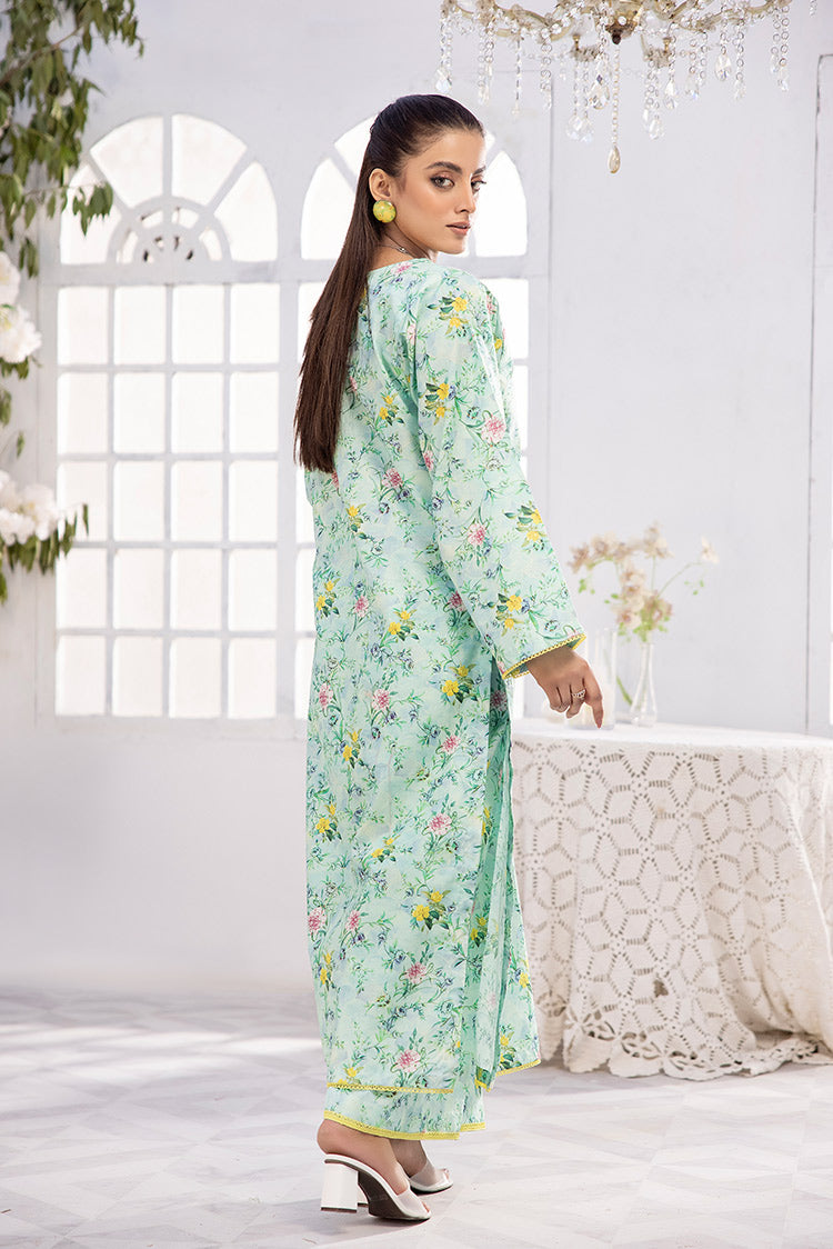 Picture of 2-PC Unstitched Digital Printed Lawn Suit - Available at Raja Sahib