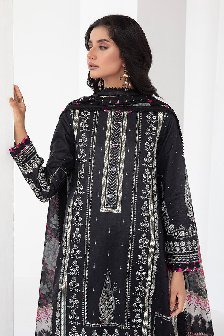 Picture of 3-PC Unstitched Digital Printed Lawn Suit - Available at Raja Sahib