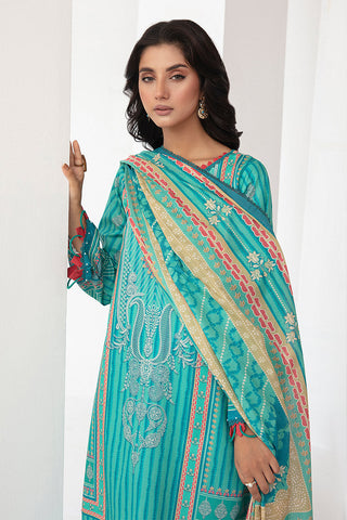 Picture of Ellena - 3-PC Unstitched Digital Printed Lawn Suit - Available at Raja Sahib