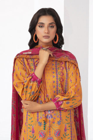 Picture of Ellena - 3-PC Unstitched Digital Printed Lawn Suit - Available at Raja Sahib