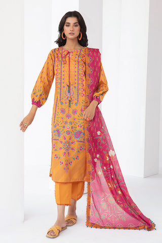 Picture of Ellena - 3-PC Unstitched Digital Printed Lawn Suit - Available at Raja Sahib