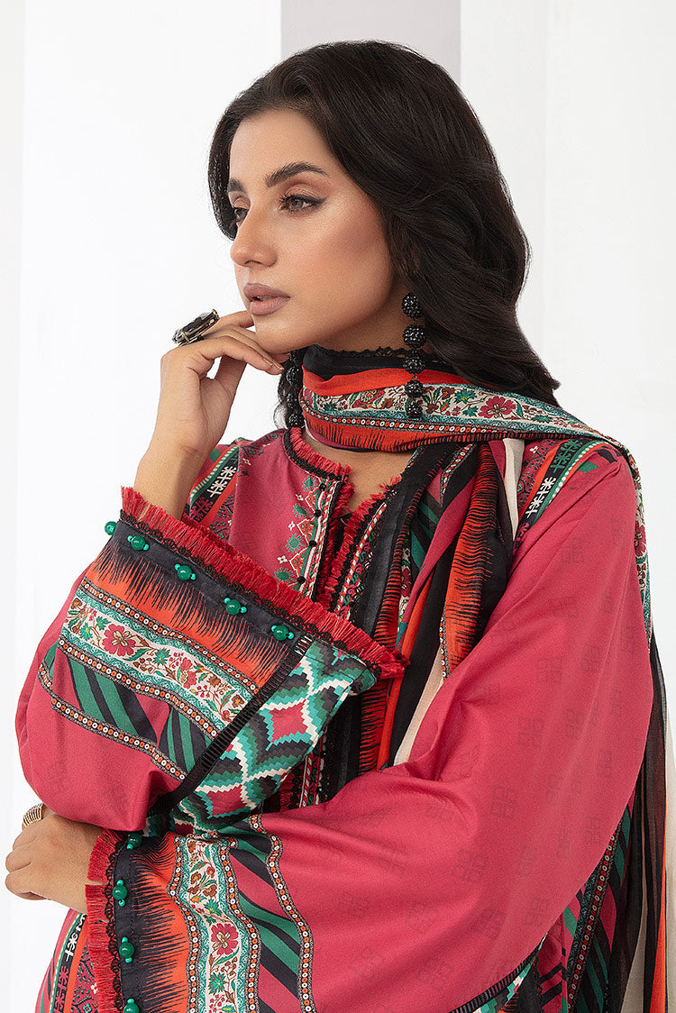 Picture of Ellena - 3-PC Unstitched Digital Printed Lawn Suit - Available at Raja Sahib