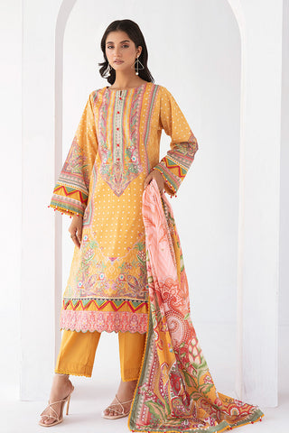 Picture of Ellena - 3-PC Unstitched Digital Printed Lawn Suit - Available at Raja Sahib