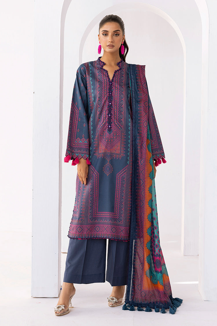 Picture of Ellena - 3-PC Unstitched Digital Printed Lawn Suit - Available at Raja Sahib