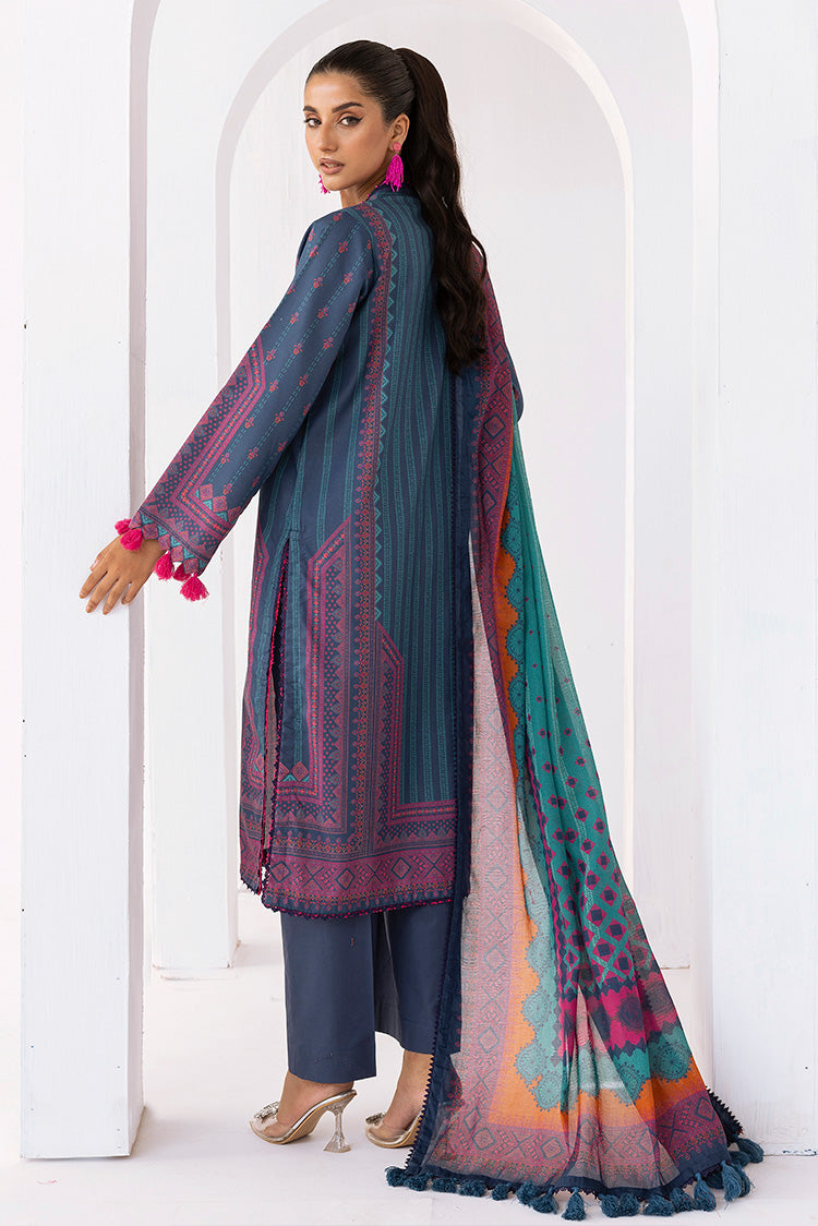 Picture of Ellena - 3-PC Unstitched Digital Printed Lawn Suit - Available at Raja Sahib